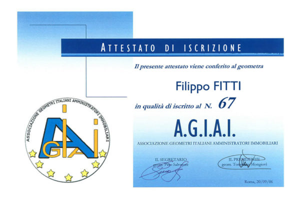 attestato geometra fitti filippo