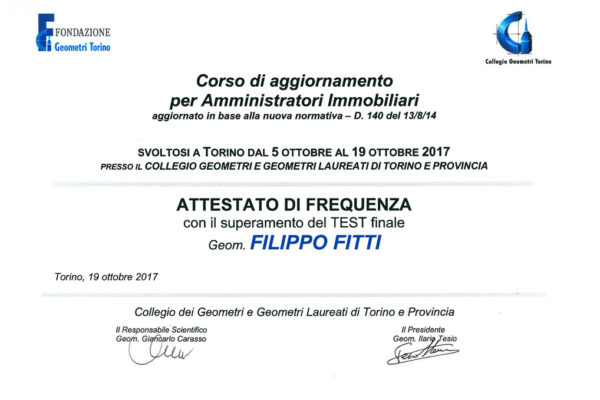 attestato geometra fitti filippo