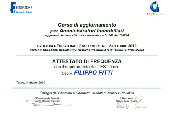attestato geometra fitti filippo